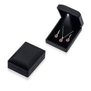 IŞIKLI SİYAH LÜKS TAKI KUTUSU KOLYE BİLEKLİK KÜPE SET KUTUSU