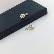 GÜMÜŞ ROSE ALTIN KAPLAMA DORİKA TOP KÜPE