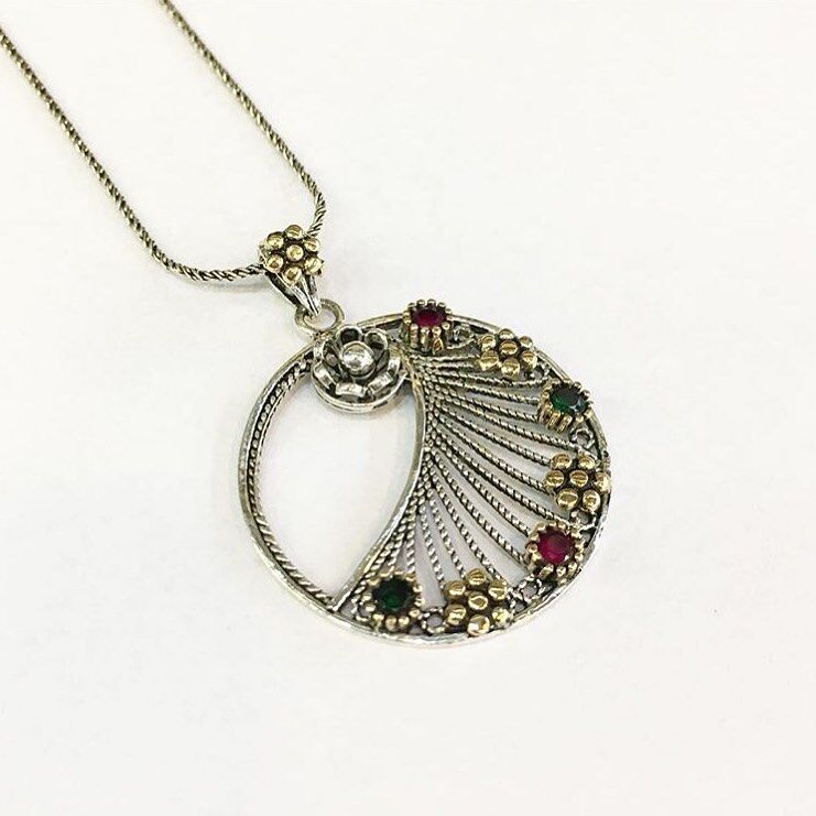 GÜMÜŞ TELKARİ YUVARLAK KOLYE