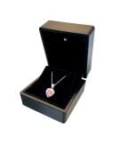 IŞIKLI SİYAH LÜKS TAKI KUTUSU KOLYE KÜPE HEDİYE KUTUSU