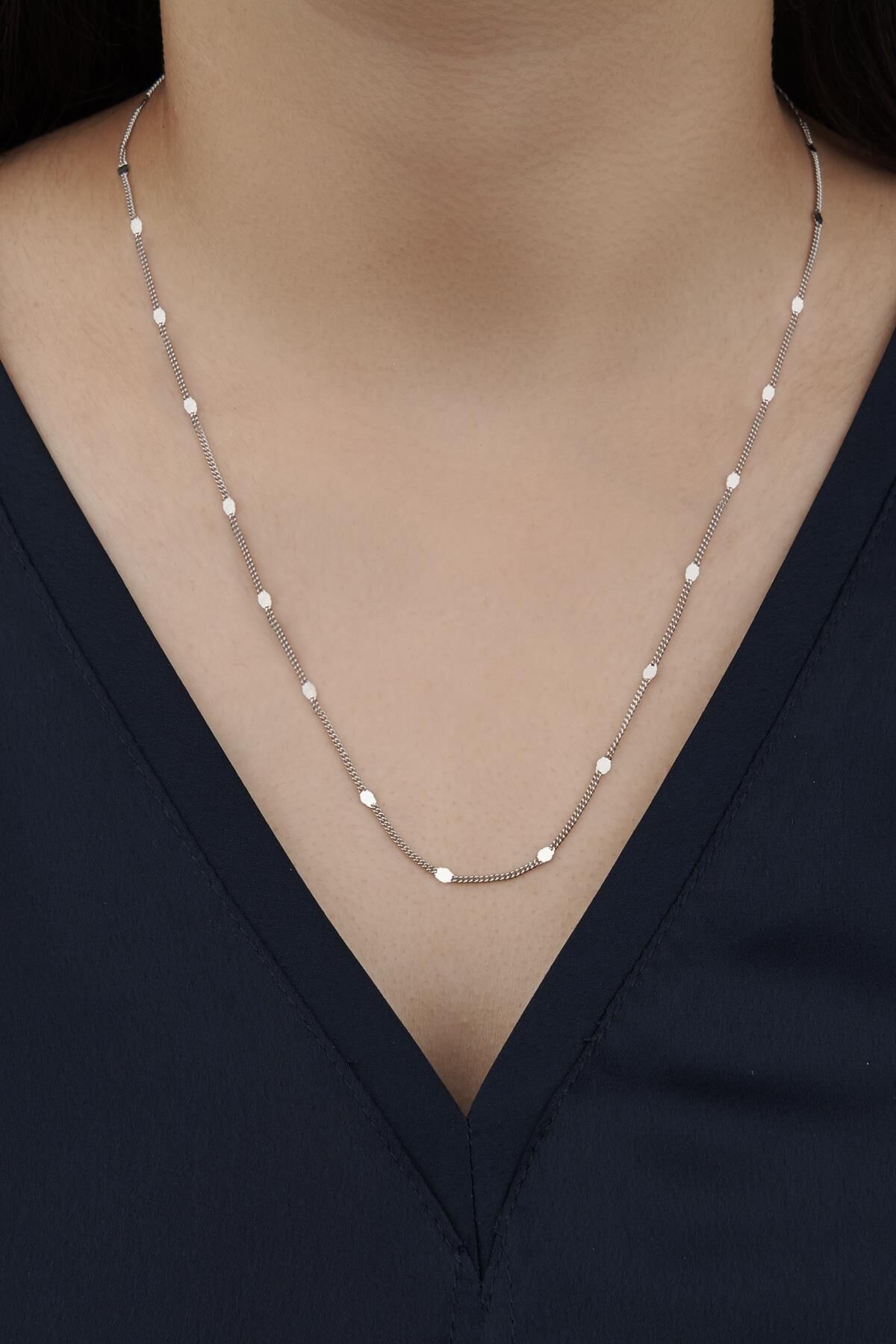 GÜMÜŞ İTALYAN KILÇIK PULLU GURMET MODEL  ZİNCİR GÜMÜŞ - 55 cm