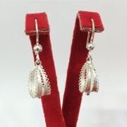 GÜMÜŞ TELKARİ DAMLA HALKA KÜPE