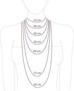 GÜMÜŞ YASSI İTALYAN EZME ZİNCİR KOLYE ALTIN - 45 cm