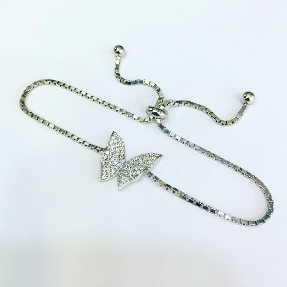 GÜMÜŞ KELEBEK ASANSÖRLÜ BİLEKLİK