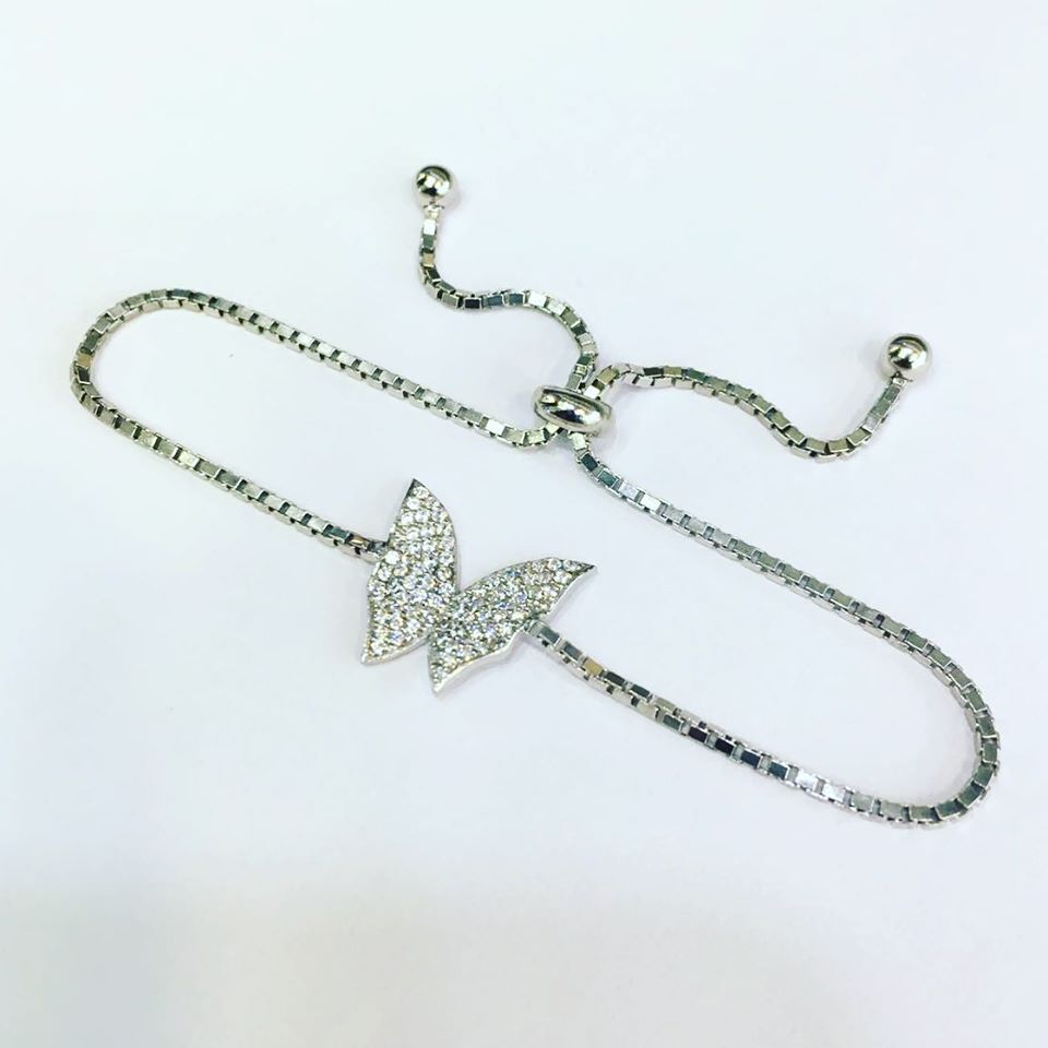 GÜMÜŞ KELEBEK ASANSÖRLÜ BİLEKLİK