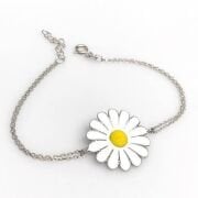 925 AYAR GÜMÜŞ PAPATYA BİLEKLİK