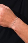 GÜMÜŞ 3 MM ERKEK GURMET ZİNCİR BİLEKLİK