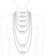 GÜMÜŞ MAVİ NAZAR BONCUKLU TOPLU İTALYAN ZİNCİR MODEL DORİKA KOLYE ALTIN - 60 cm