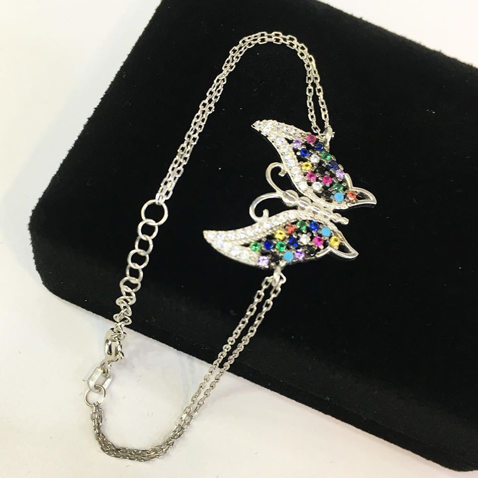 925 AYAR GÜMÜŞ KELEBEK BİLEKLİK