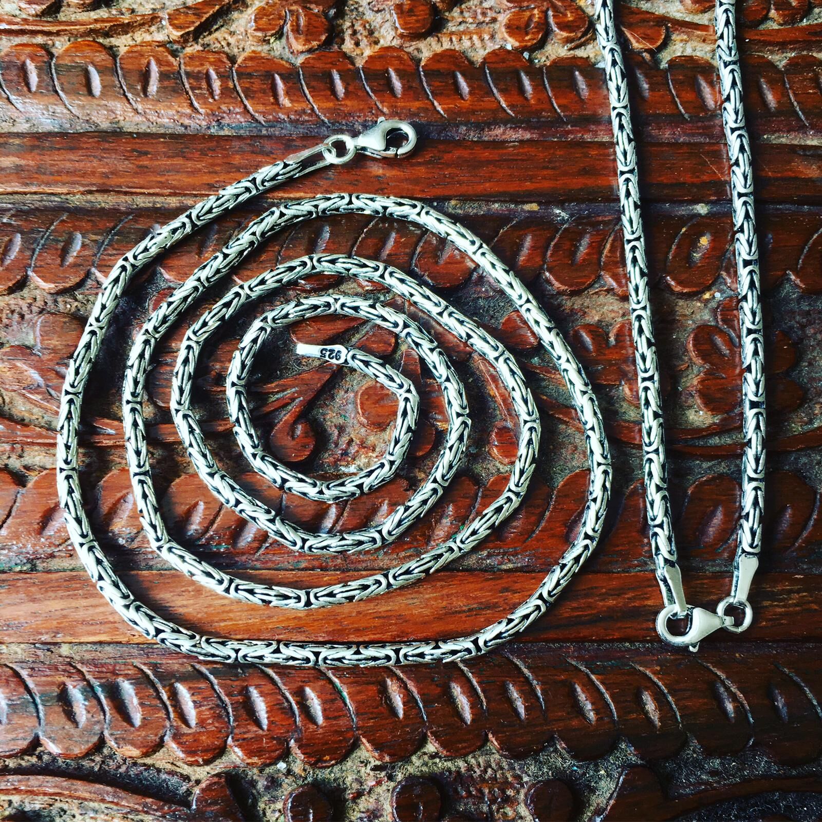 925 AYAR GÜMÜŞ ERKEK KRAL ZİNCİRİ